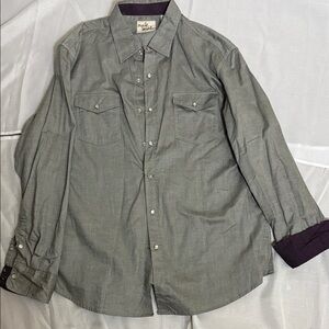 Classic Gray Button-Down Shirt